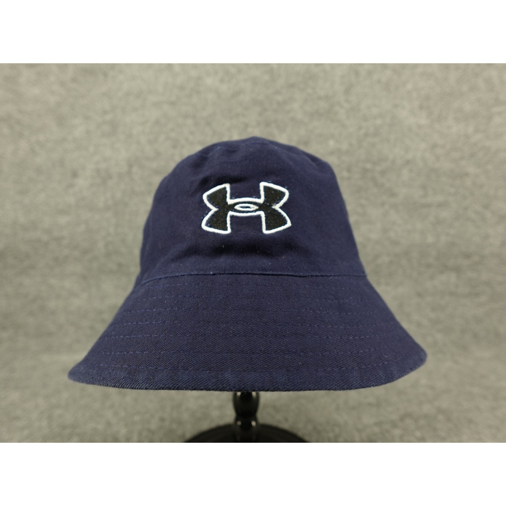 Under Armour Bucket Hat Unisex OSFM Navy Blue‎ Good Embroidered Logo Athletic